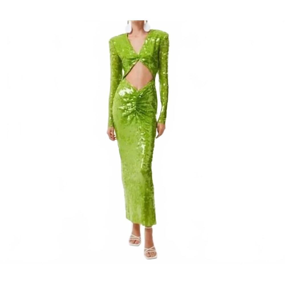 NEW THE NEW ARRIVALS aurora sequin dress in green